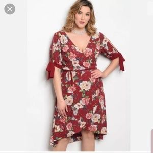 Wrap floral Dress